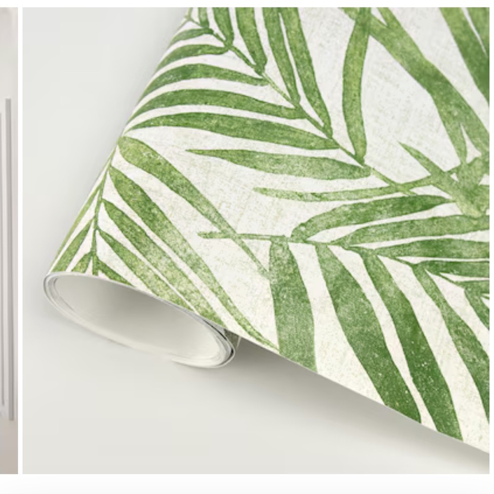 Scott Living Self Adhesive NuWallPaper Urban Oasis Green